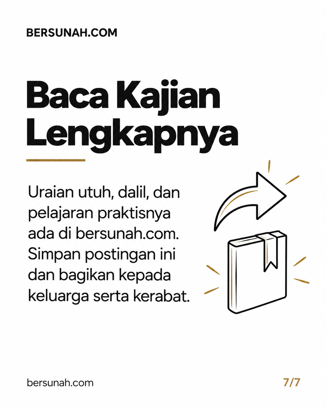 Carousel Hijrah Total slide 7: Ajakan membaca artikel lengkap Hijrah Total: Jangan Setengah-Setengah di bersunah.com