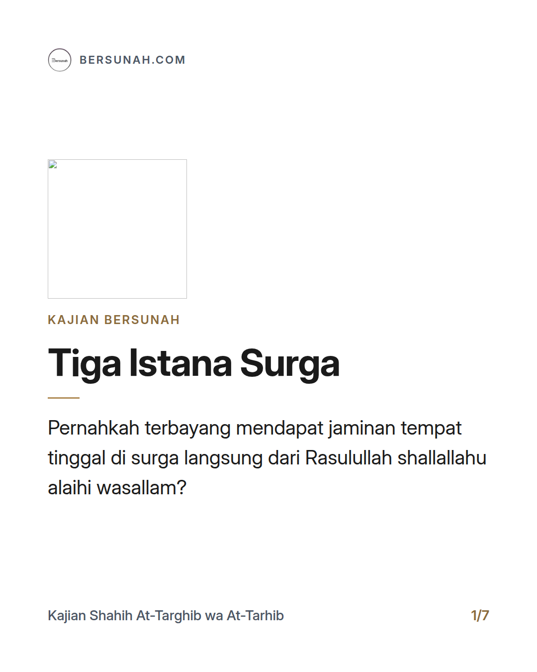 Carousel Tiga Istana Surga slide 1: Tiga Istana Surga